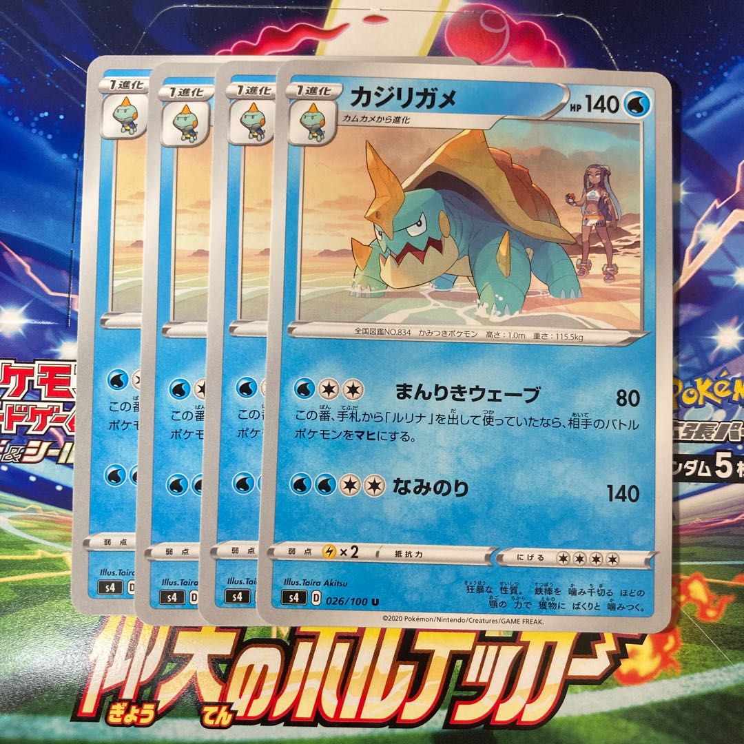 カジリガメ 4枚