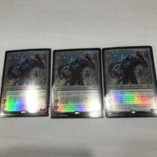 MTG foil 4枚セット 大いなる創造者、カーン 英語 ステンドグラス MTG ステンドグラス カーン FOIL 3枚セット 3枚 (Used) （1329994280
