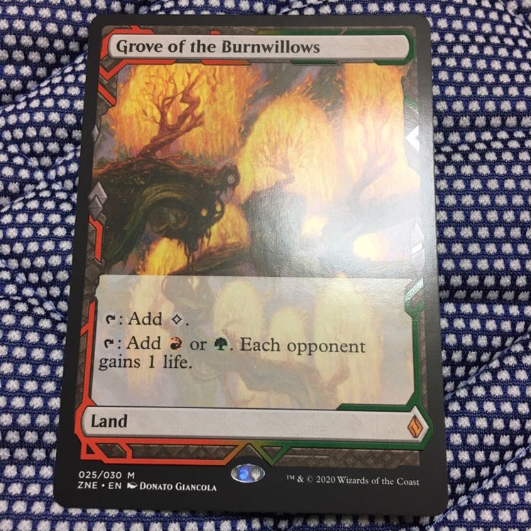 燃え柳の木立ち