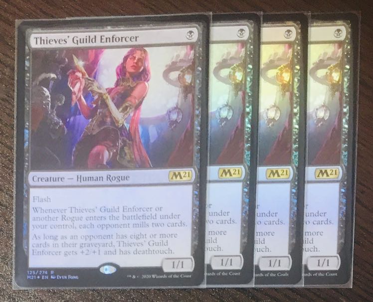 MTG FOIL Thieves' Guild Enforcer M21 English