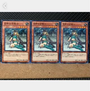 【ぽぽたん】遊戯王 5355 荒野の女戦士 3枚 ノーマル