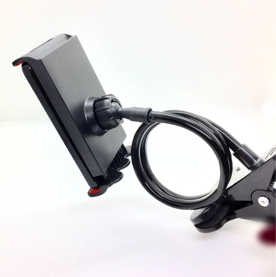 スマホ用 フレキシブルアーム スタンド ブラック 黒 フレキシブルスマホクリップ