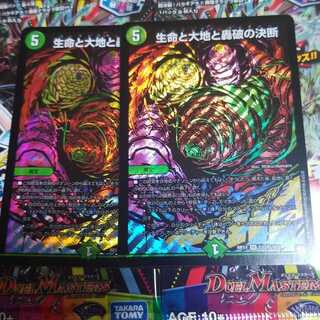デュエルマスターズ
生命と大地と轟破の決断
シークレット
2枚セット