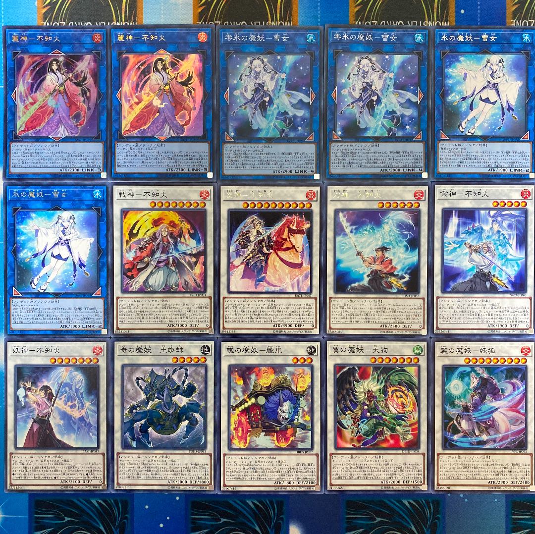 遊戯王 《ガチ構築》魔妖×不知火デッキ40枚＋EX15枚