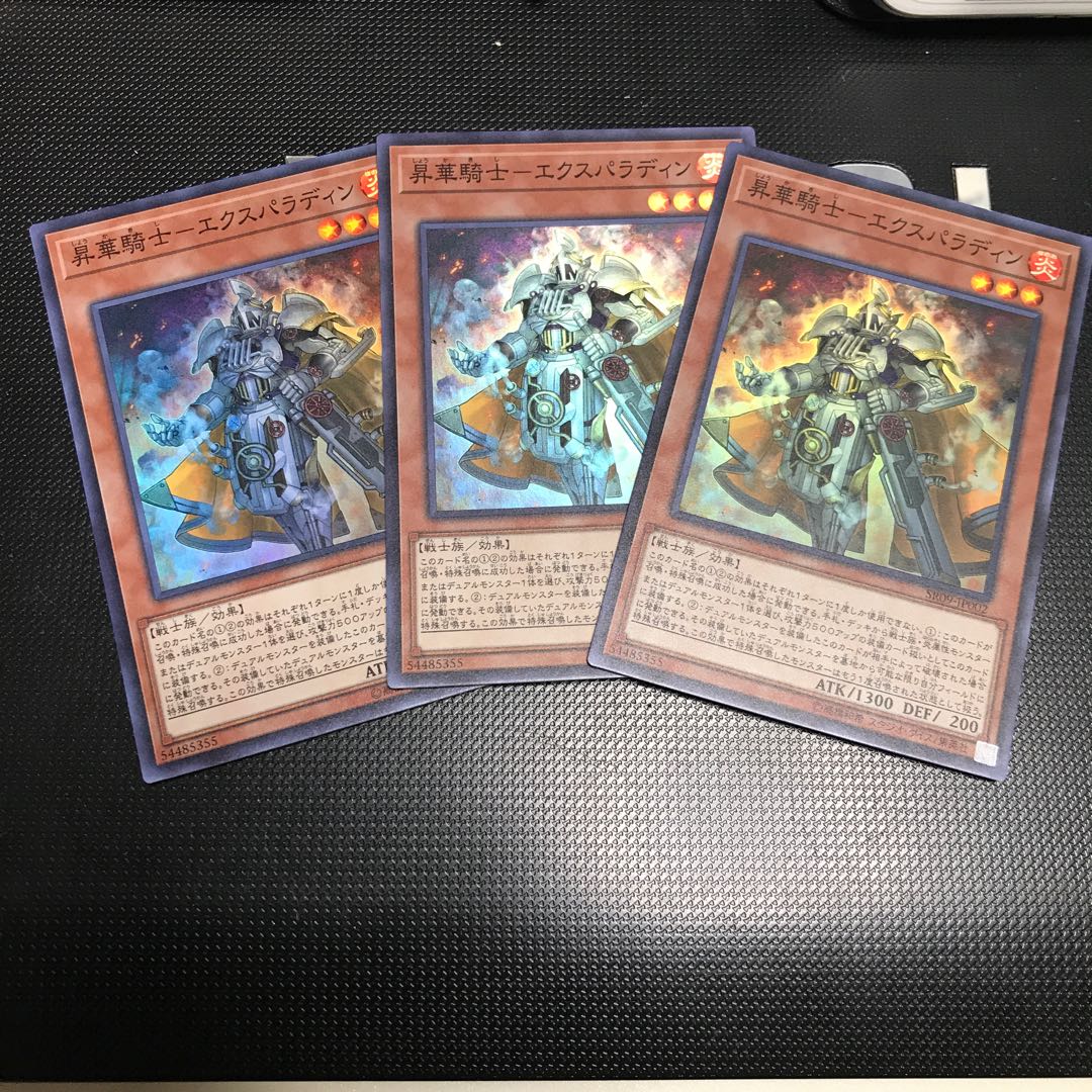 昇華騎士-エクスパラディン スーパーレア 3枚