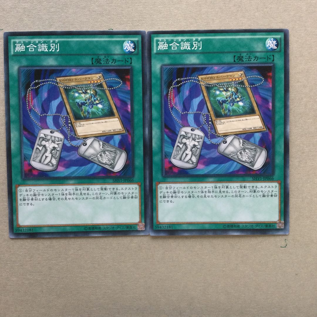 融合識別　２枚