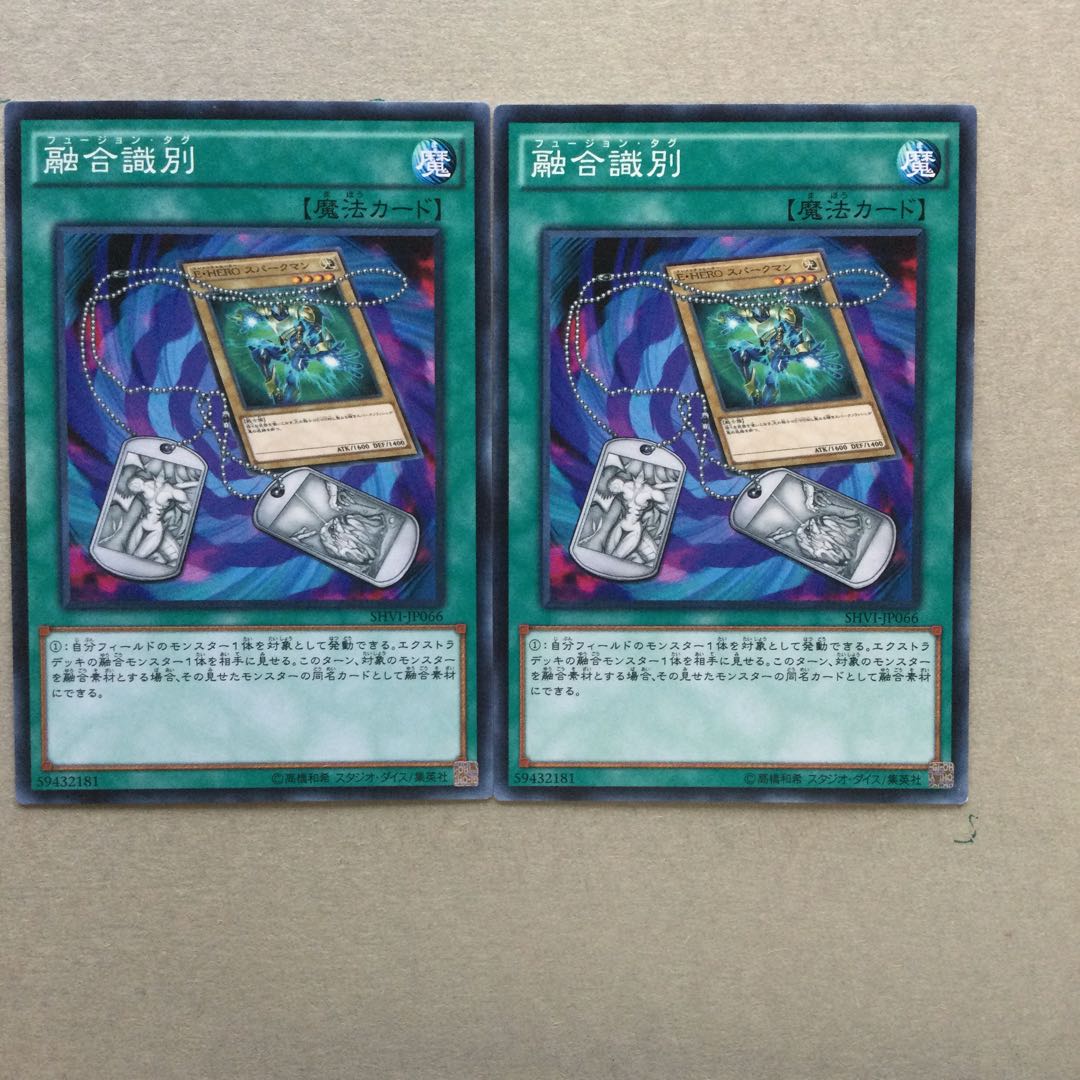 融合識別　２枚