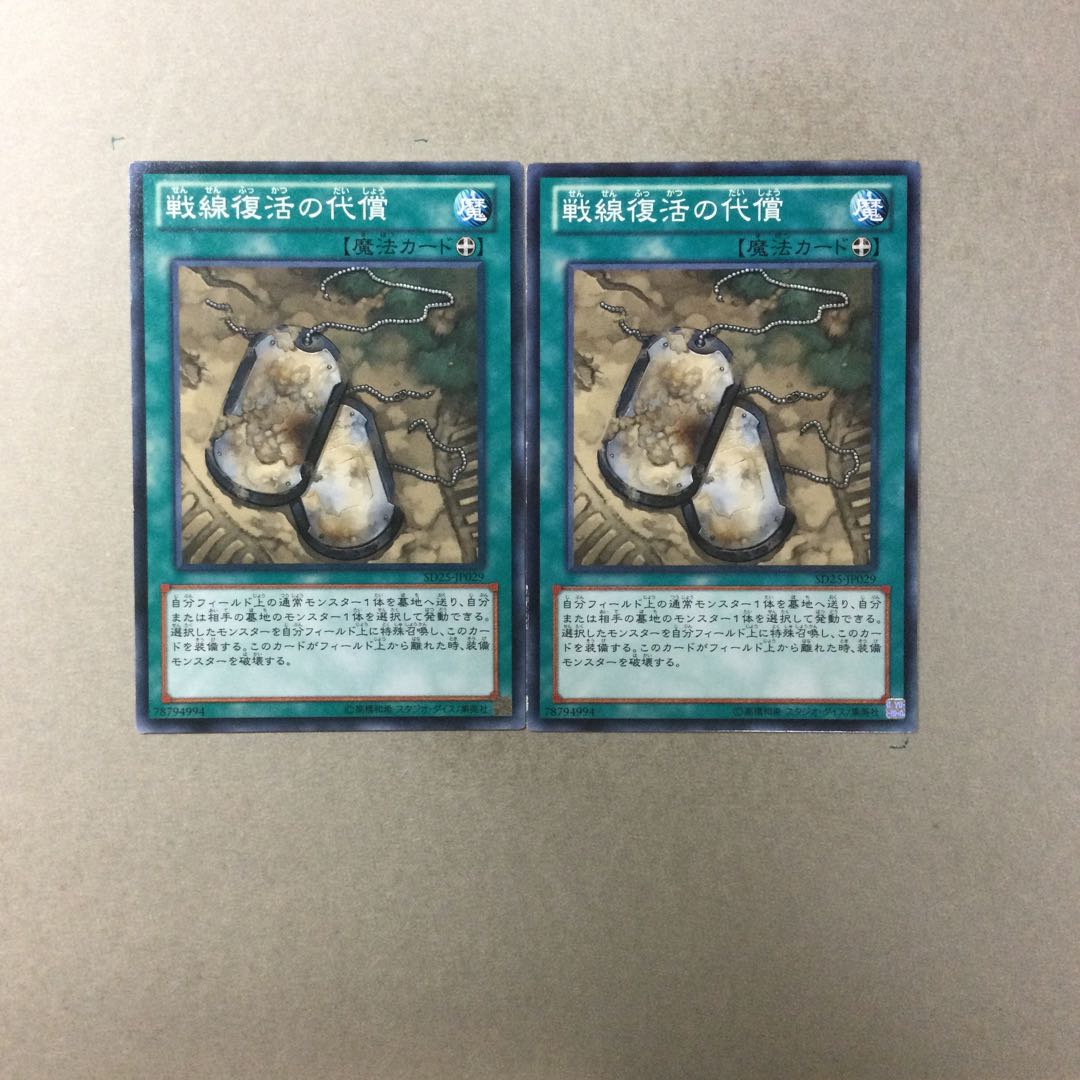 戦線復活の代償　２枚