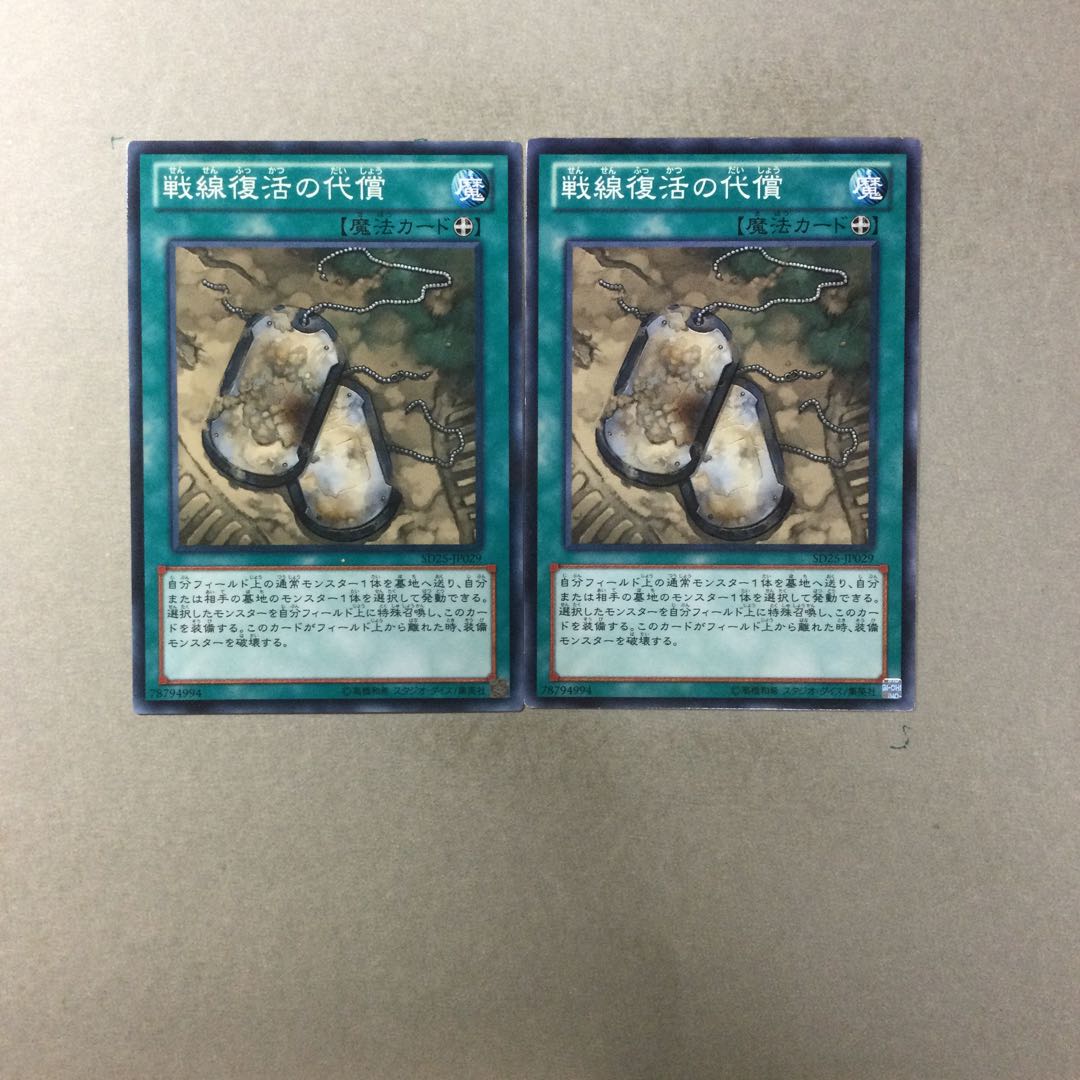 戦線復活の代償　２枚