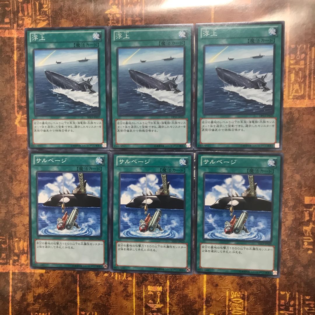 遊戯王★サルベージ、浮上★ノーマル各三枚★