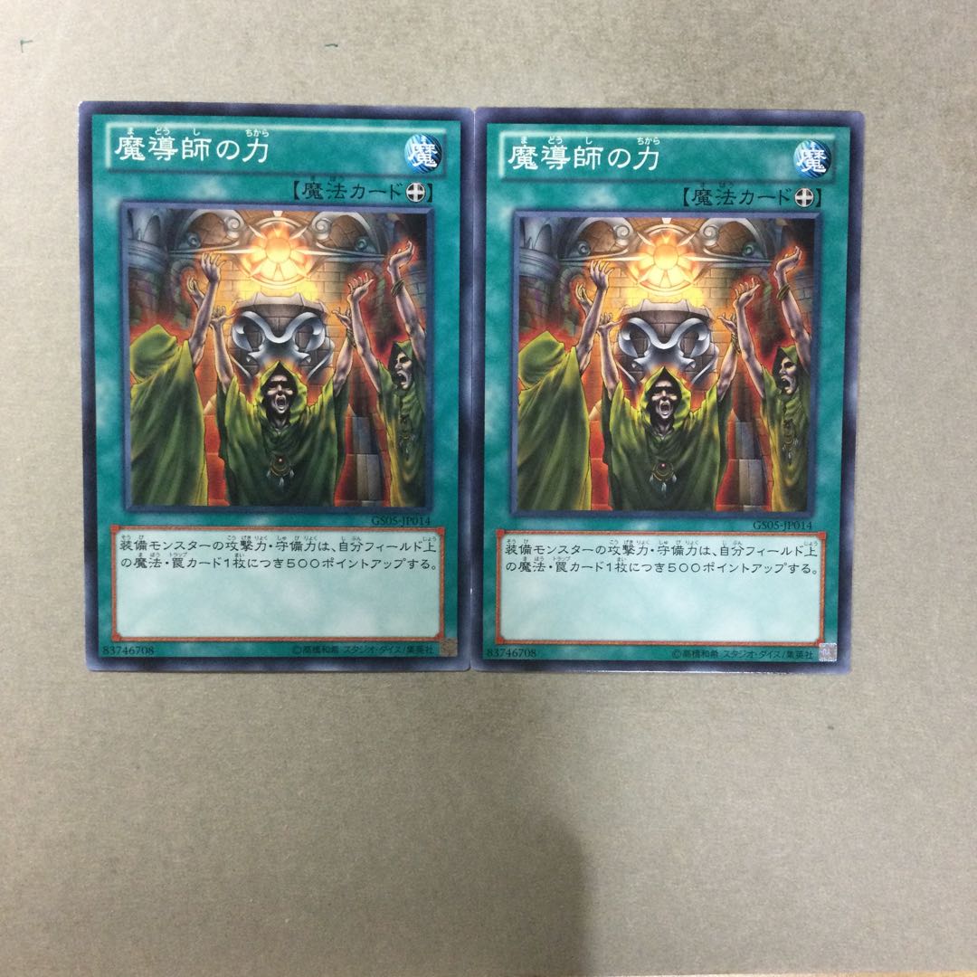 魔導師の力　２枚