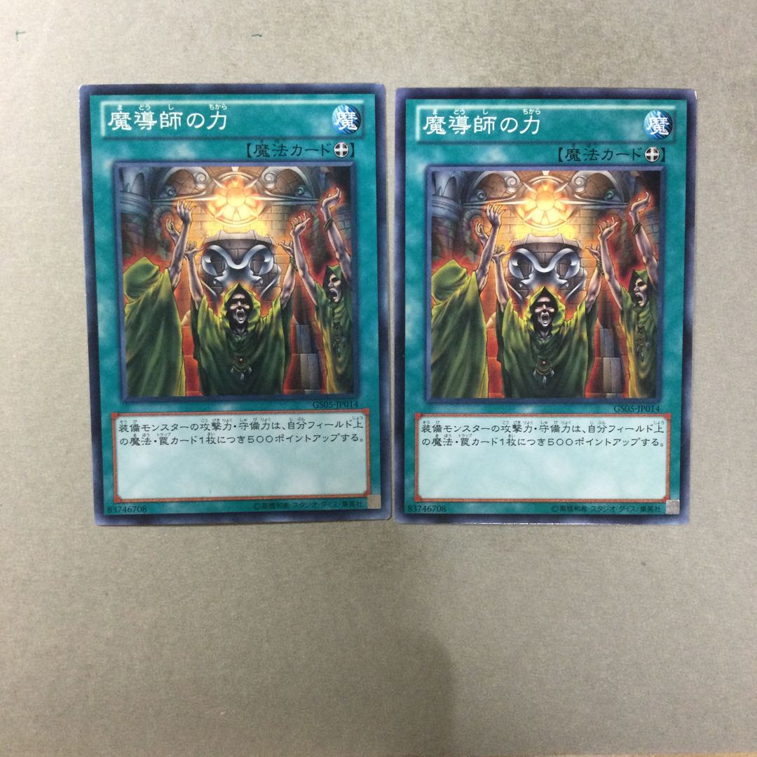 魔導師の力　２枚