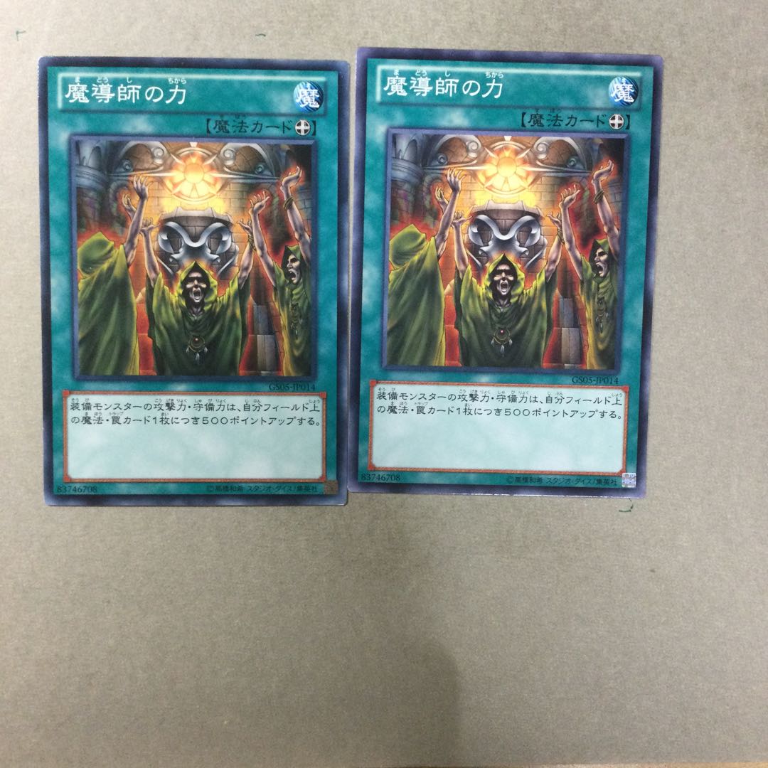 魔導師の力　２枚