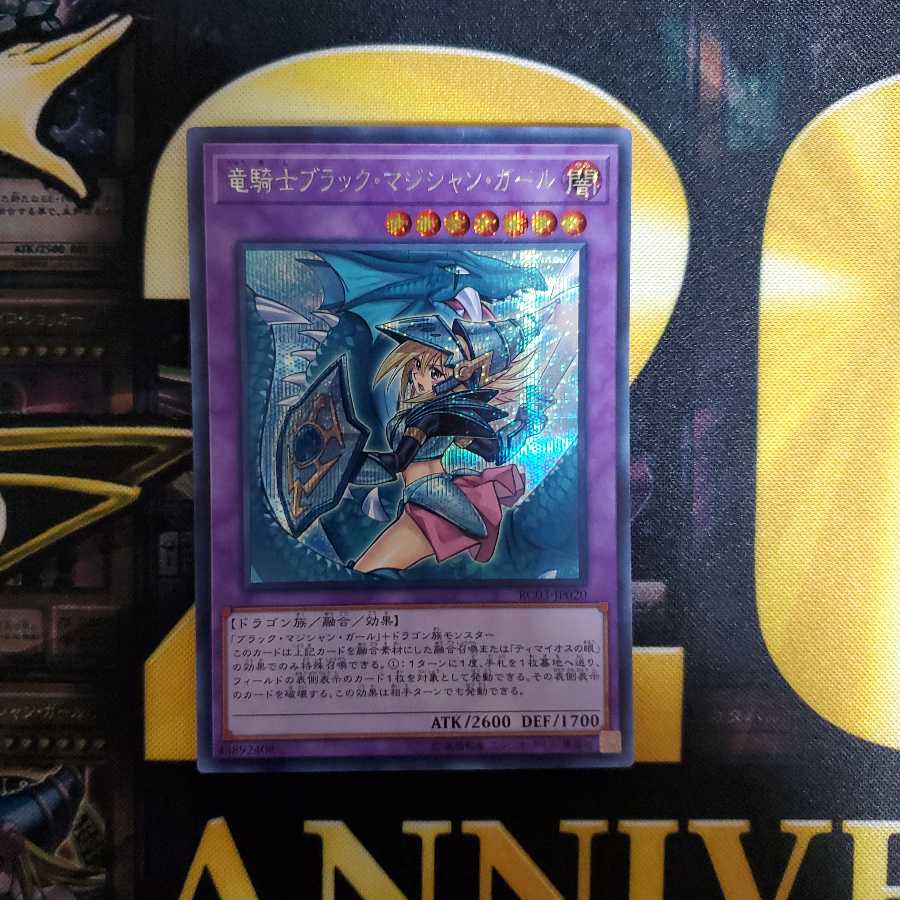 竜騎士ブラック・マジシャン・ガール(新規イラスト) シークレットレア