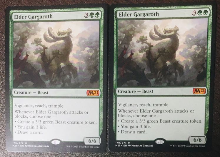 MTG Elder Gargaroth M21 English 2 copies