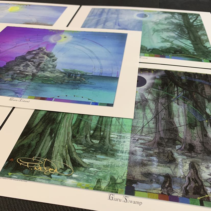 【グルランド/Guru land】アートプリント 5種セット 複製原画 MTG