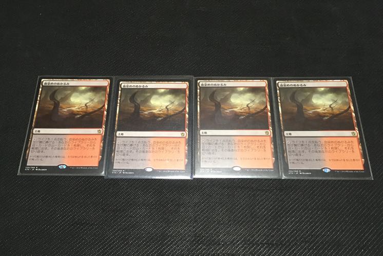 血染めのぬかるみ　日本語　4枚セット