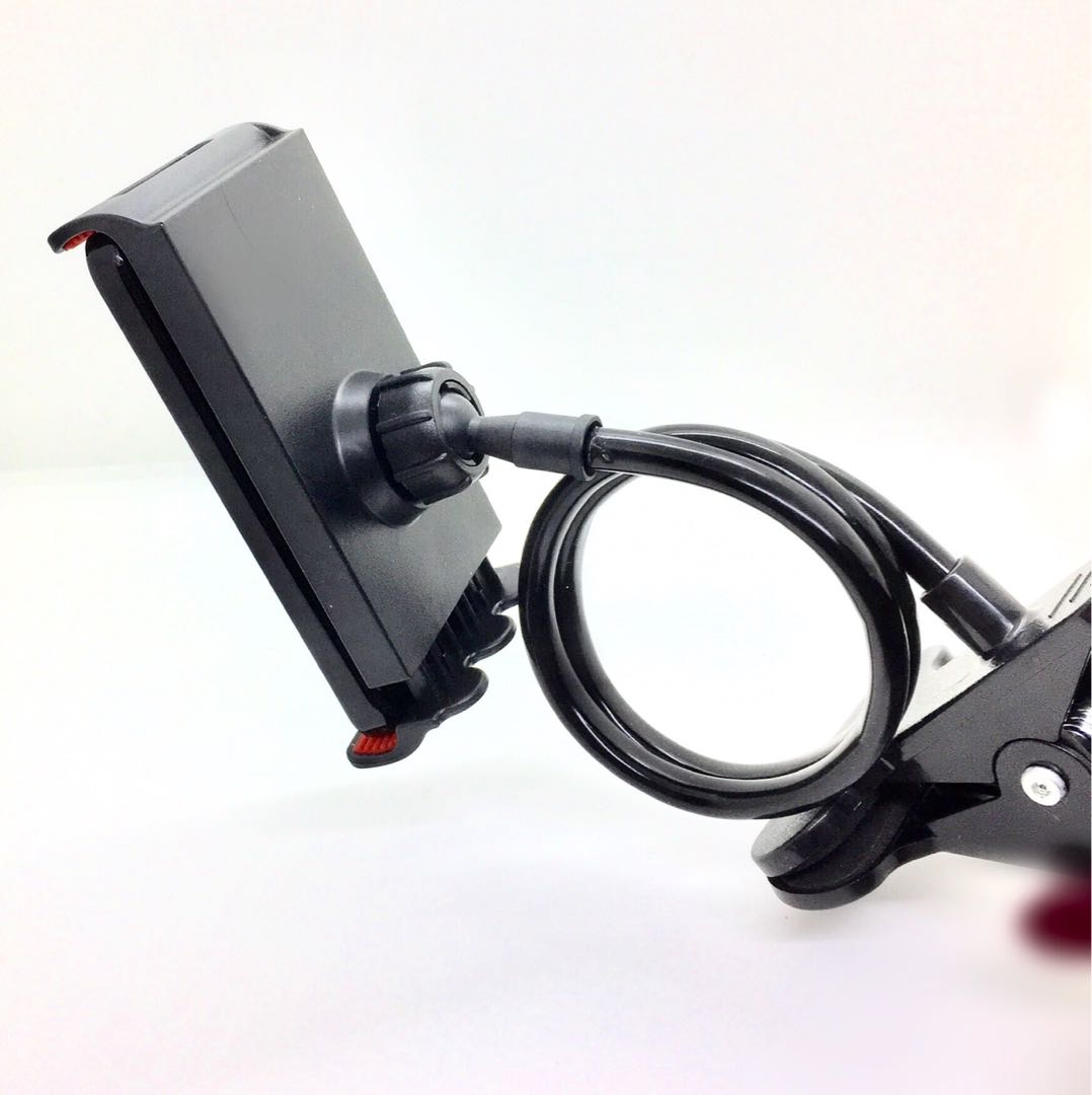 スマホ用 フレキシブルアーム スタンド ブラック 黒 フレキシブルスマホクリップ