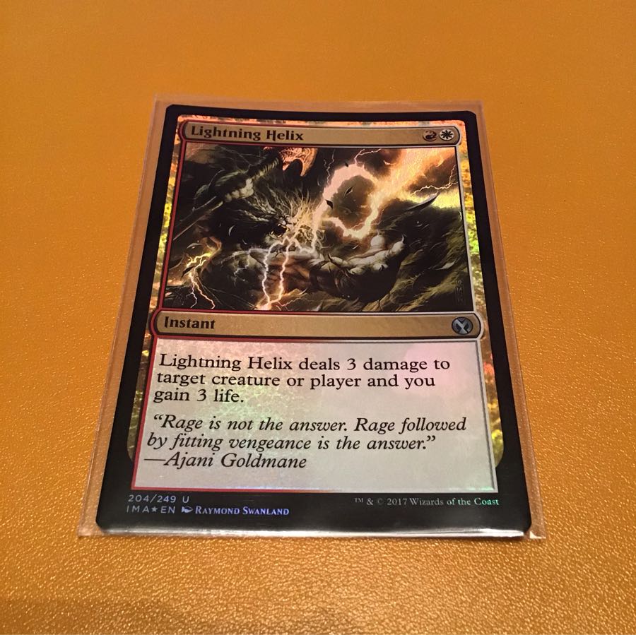 「稲妻のらせん」フfoil 英語版1枚