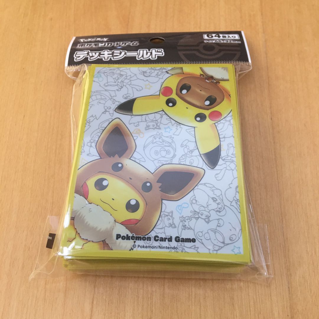 デッキシールド ピカチュウ イーブイ 64枚 中古