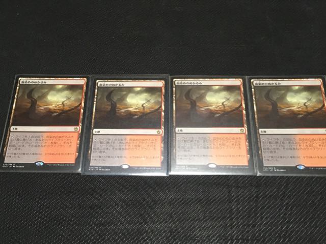 血染めのぬかるみ 日本語 4枚セット