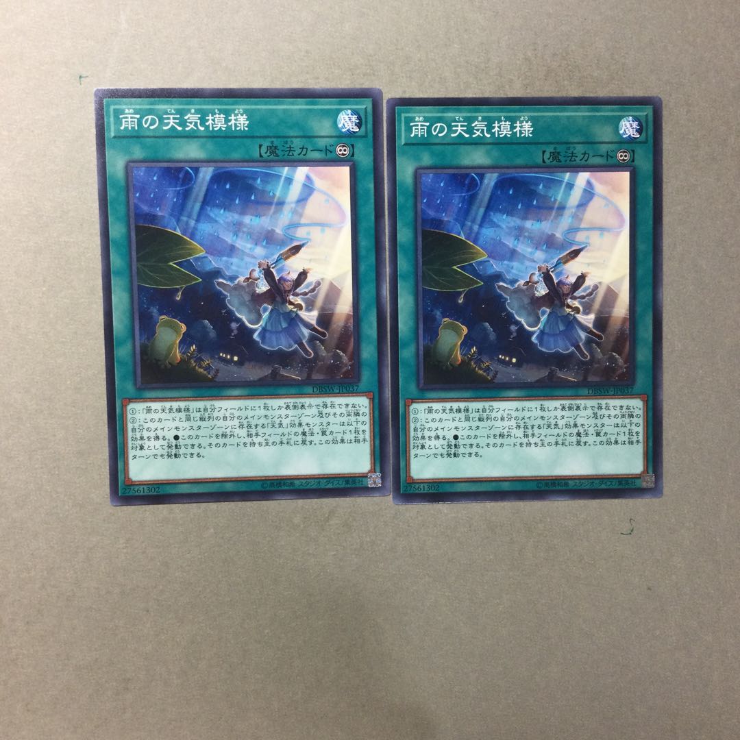 雨の天気模様　２枚