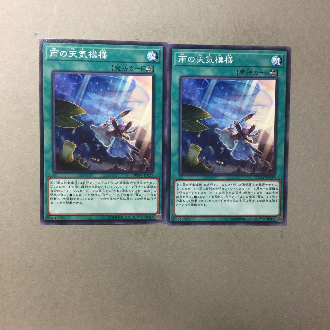 雨の天気模様　２枚