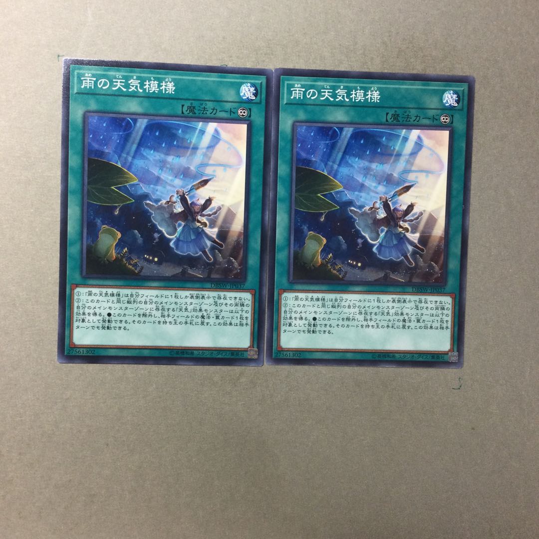 雨の天気模様　２枚