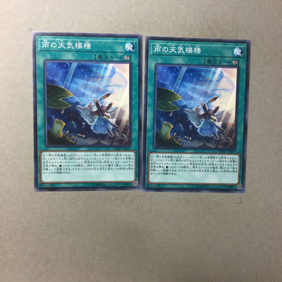 雨の天気模様　２枚