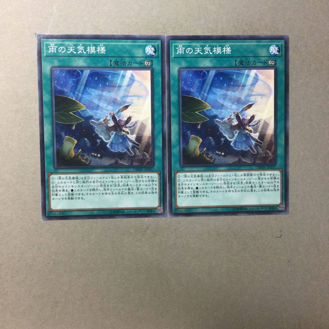 雨の天気模様　２枚