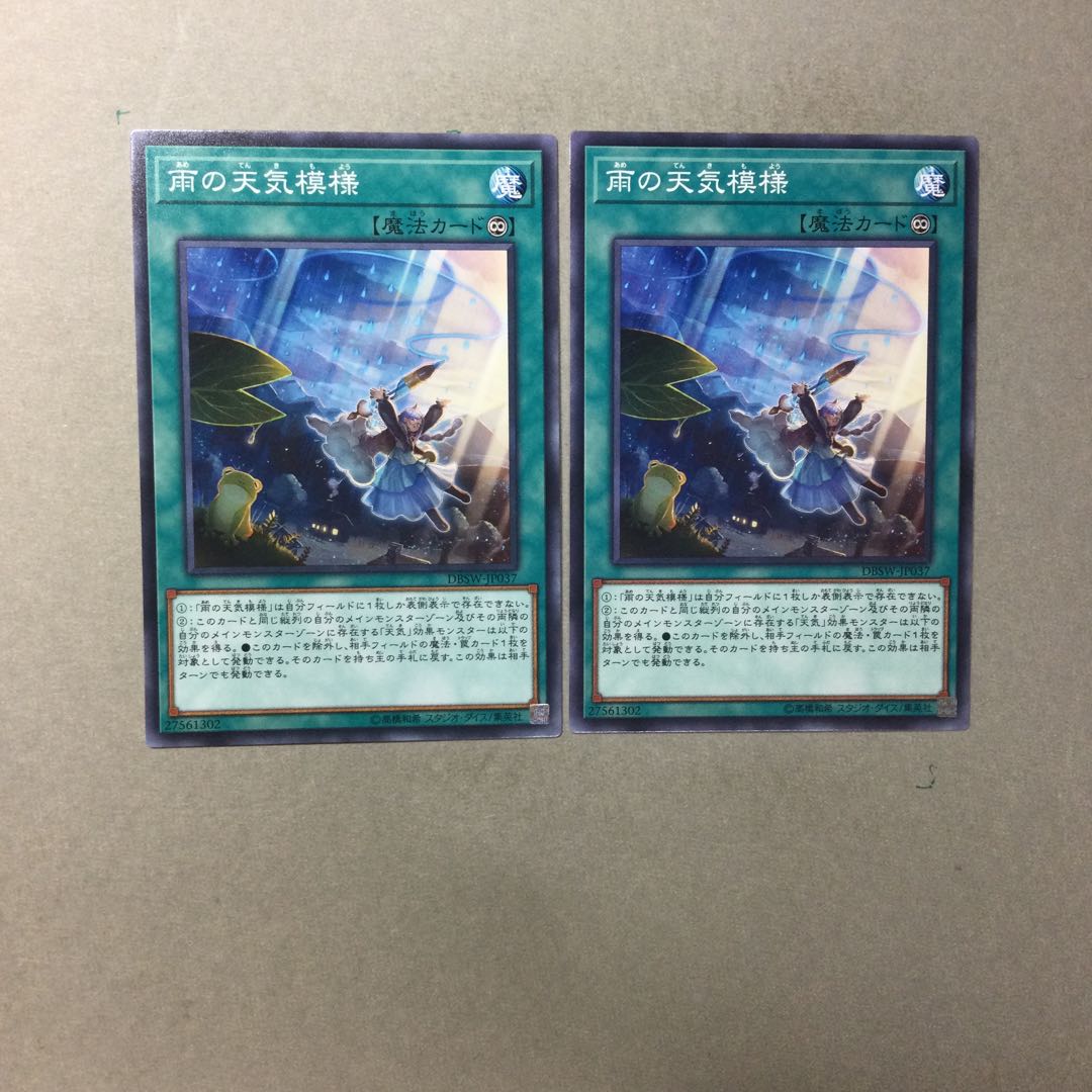 雨の天気模様　２枚