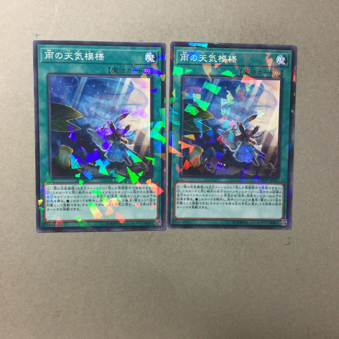 雨の天気模様　２枚