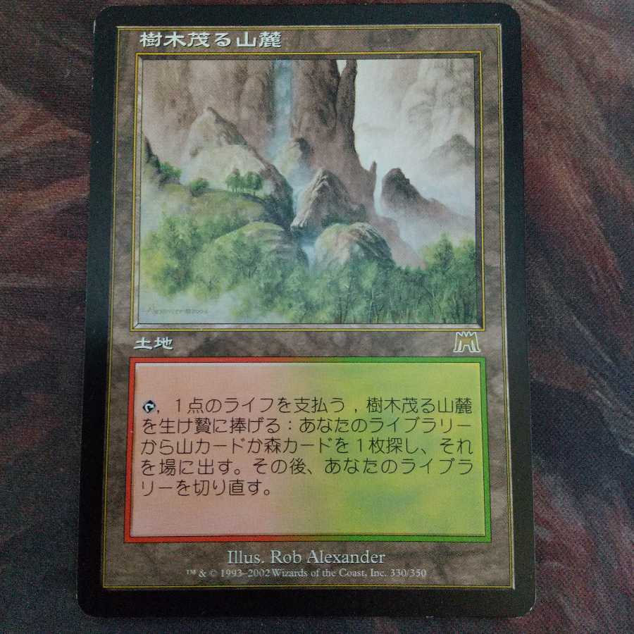 樹木茂る山麓　日　ONS