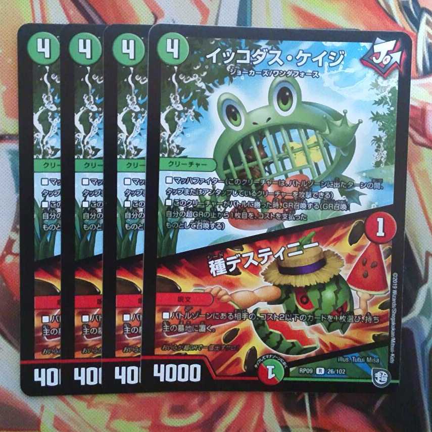 イッコダス・ケイジ/種デスティニー 四枚セット