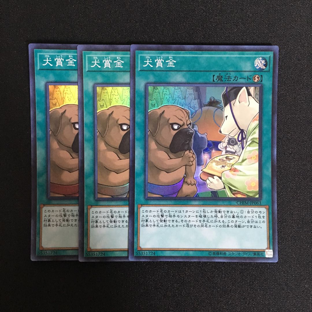 A369 犬賞金 スーパーレア 3枚 遊戯王 トレトレの通販 トレトレ Magi トレカ専用フリマアプリ