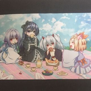 Playmat Hand Cards Provoke Ash Blossom & Joyous Spring Ghost Ogre & Snow Rabbit