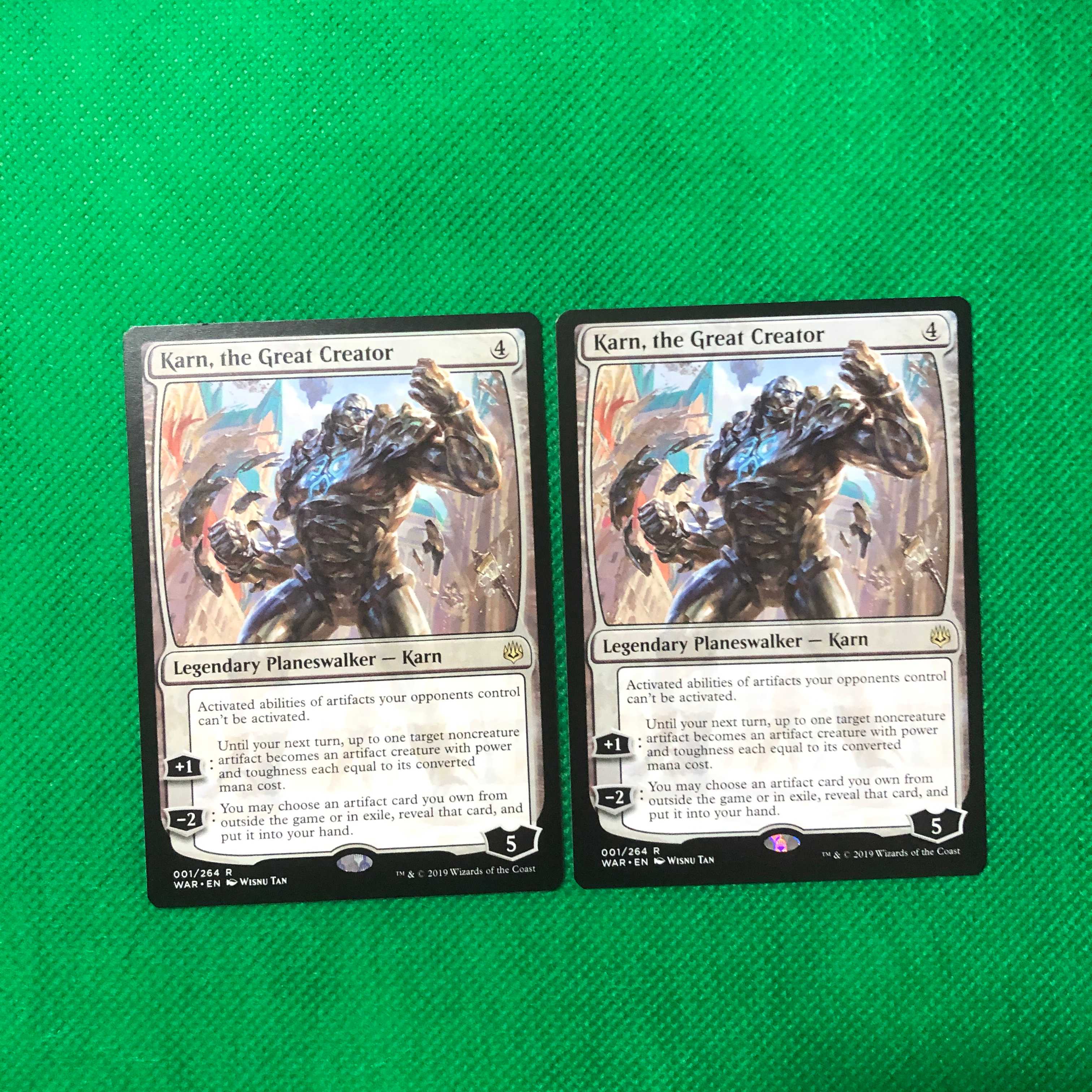 大いなる創造者、カーン 英語版 2枚