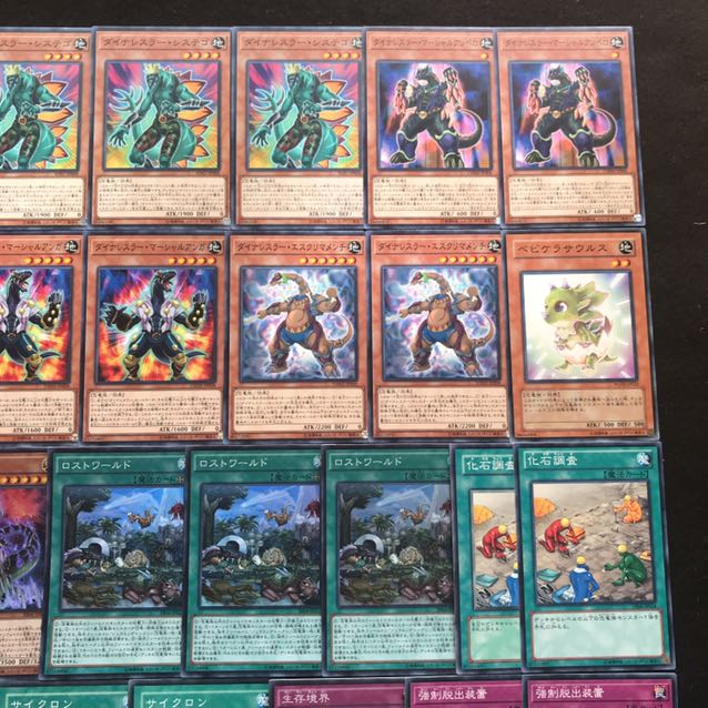 ダイナレスラーデッキ　遊戯王　300 構築済み　化石発掘　生存境界　【さや】