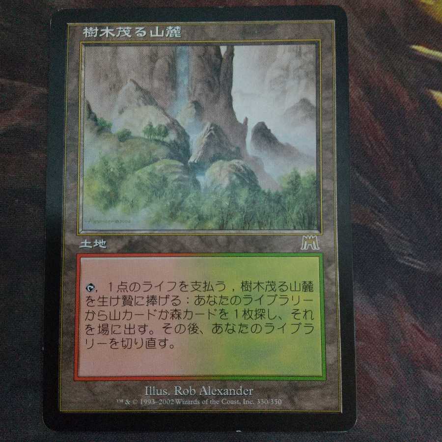 樹木茂る山麓 日 ONS