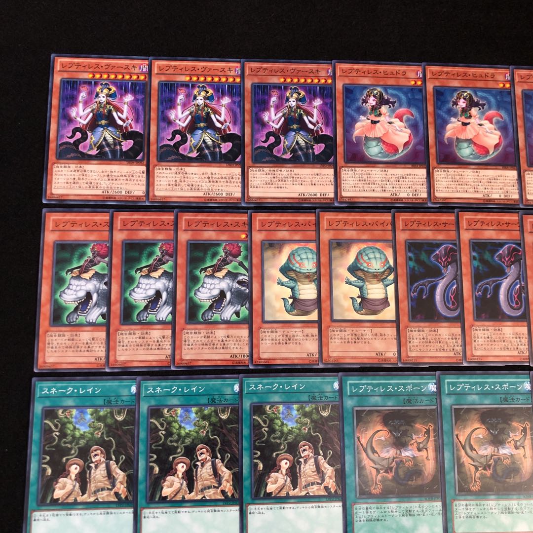 遊戯王 No.281 レプティレス デッキ 40枚+15枚 エーリアン