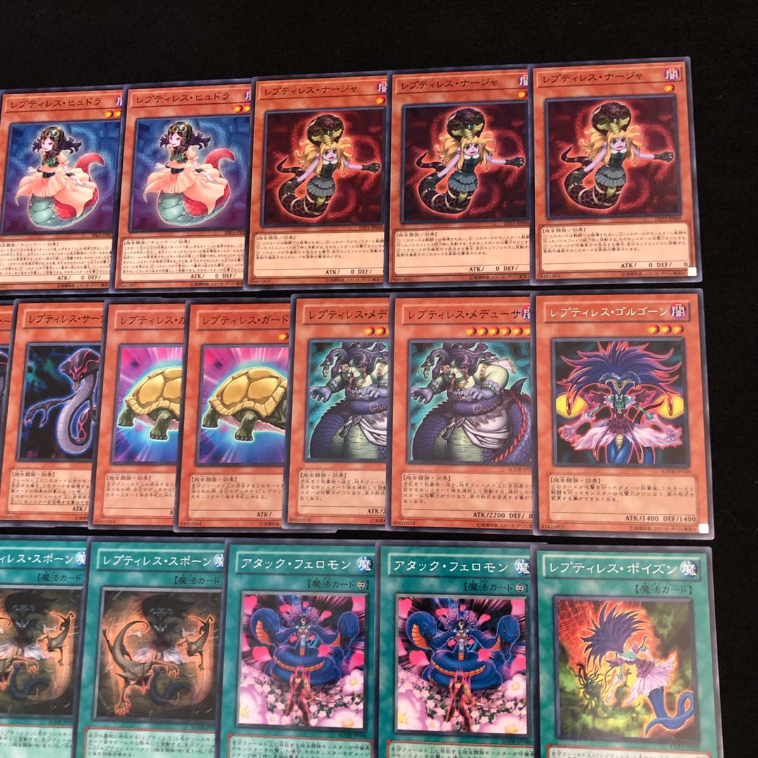 遊戯王 No.281 レプティレス デッキ 40枚+15枚 エーリアン