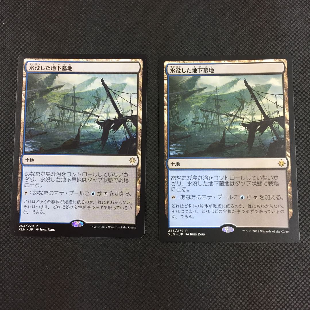 水没した地下墓地 2枚 2枚