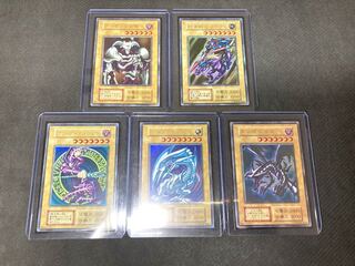 【初期ウルトラ5枚セット】ブラックマジシャン　青眼の白龍　真紅眼の黒竜