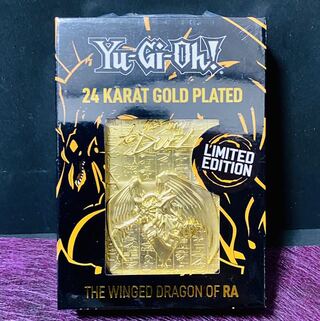 Limited to 5000 pieces] Yu-Gi-Oh! English version The Winged Dragon of Ra 24K plated metal card.