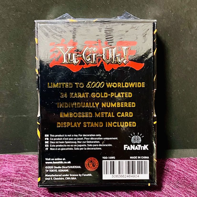 Limited to 5000 pieces] Yu-Gi-Oh! English version The Winged Dragon of Ra 24K plated metal card.