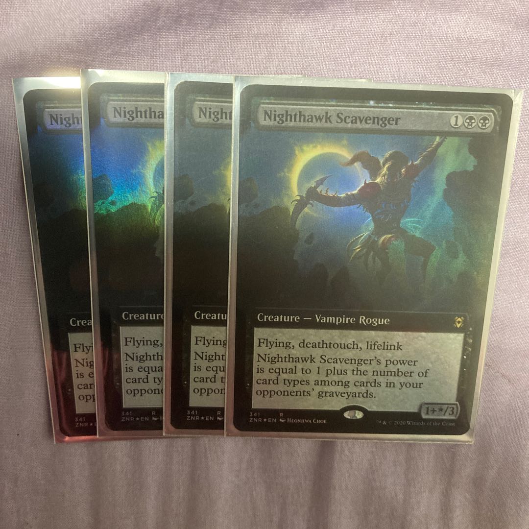 夜鷲のあさり屋　英　拡張アート　foil 4枚セット