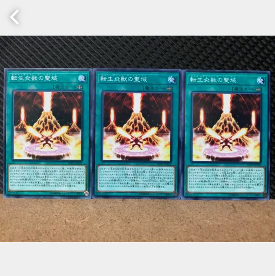 【ぽぽたん】遊戯王 4809 転生炎獣の聖域 3枚 ノーマル