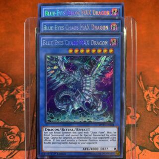 遊戯王【英語版】ブルーアイズ・カオス・ＭＡＸドラゴン シク 3枚