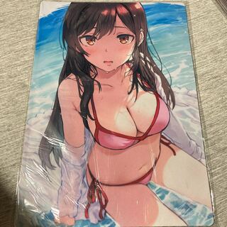 I'll borrow her. Kanokari, Chizuru Waterhara, playmat, wearing Water, Goddess of Chaos.