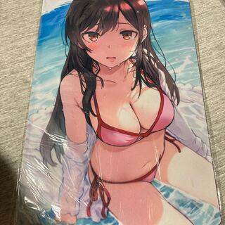 I'll borrow her. Kanokari, Chizuru Waterhara, playmat, wearing Water, Goddess of Chaos.